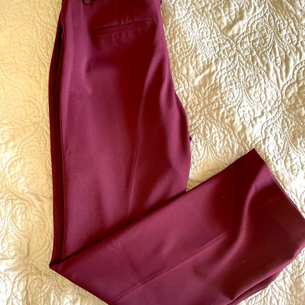 New with tags Express Editor maroon pants, size 12